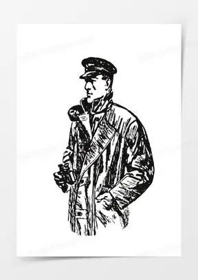 手绘军人