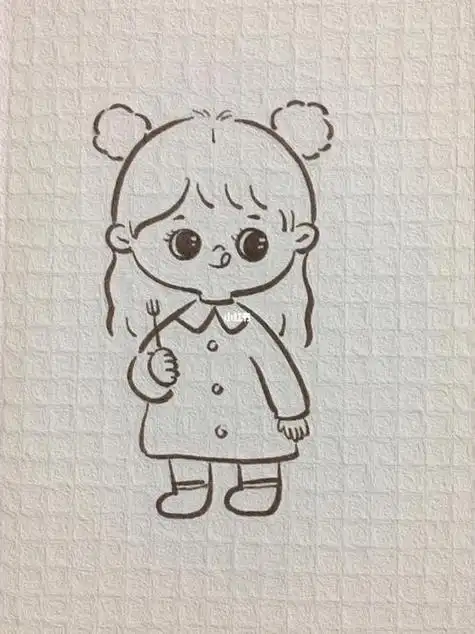 小女孩简笔画漂亮可爱 小女孩简笔画漂亮可爱丸子头