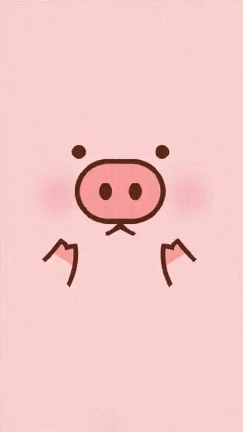 可爱卡通猪h5背景