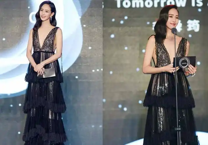 38位明星深v礼服争艳,谁get到了你,反正我都喜欢