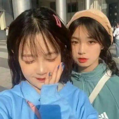 qq丧系闺蜜头像