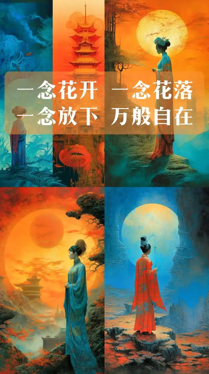 原创·修心.一念花开,一念花落,一念放下,万般自在 #唯美意 - 抖音