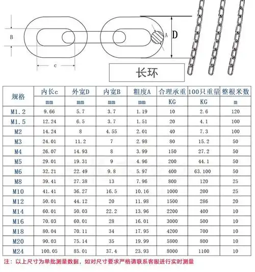 厂家批发304不锈钢链条 长环吊链起重晾衣链 护栏防盗链宠物狗链-阿里
