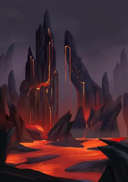 火山|插画|游戏原画|pultus - 原创作品 - 站酷 (zcool)