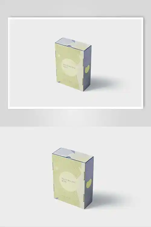 创意长方形零食礼盒包装袋样机