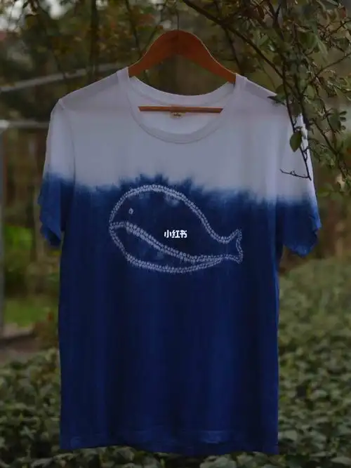 扎染鲸鱼t恤制作过程分享