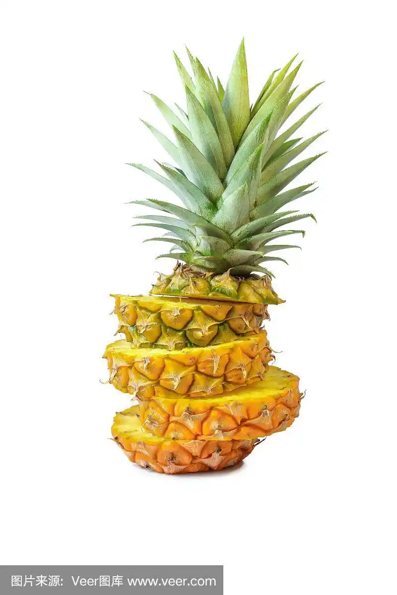 菠萝切片,水果.
