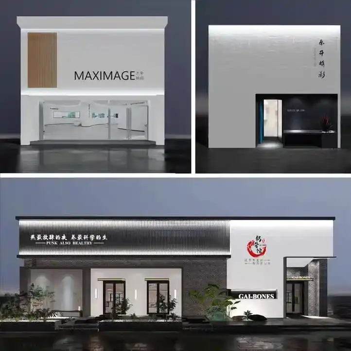 门头效果图设计,餐饮服装商场店铺装修广告牌,招牌灯箱牌匾门脸 - 抖