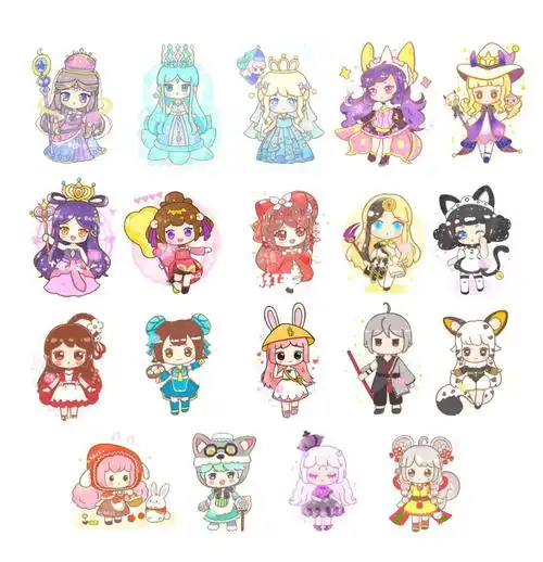 迷你世界皮肤简笔画卡通画合集