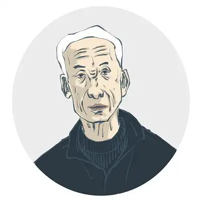 老年人老爷爷头像白发老头png素材老人头像元素