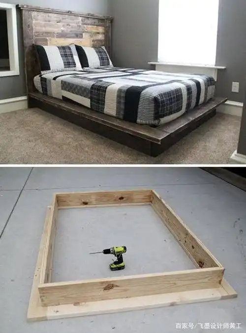 亲自动手打张悬空地台床,过程简单很快就完工了,床比买的还结实