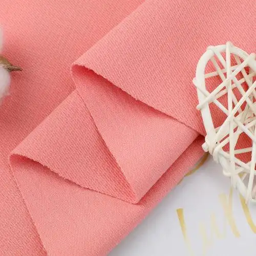 贵创纺织-40s人棉罗马布 锦棉弹力休闲服面料 360g锦纶家居服婴儿布料