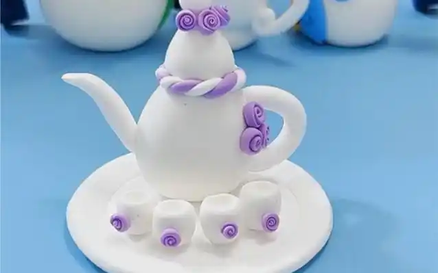 超轻粘土教程第50期:小茶壶