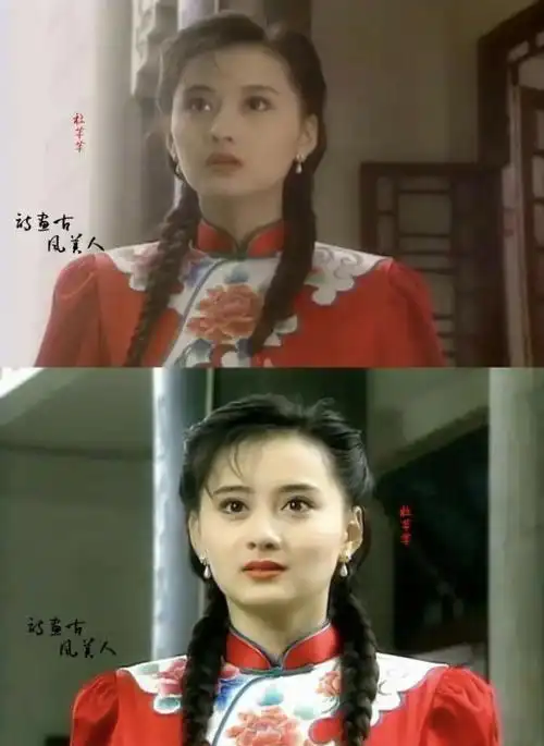 水云间里面,杜芊芊富家千金,眉毛更细长一些,且留有眉峰,人物显得自信