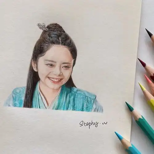 出她一半的讨喜继续努力94集满九宫格#手绘  #画画的日常  #谭松韵