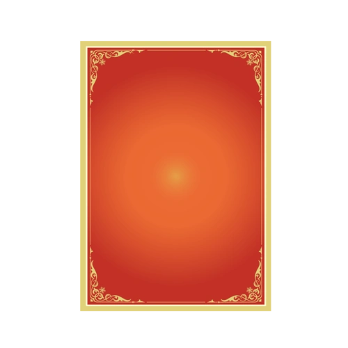 圣诞节卡通扁平欧式红色边框元素