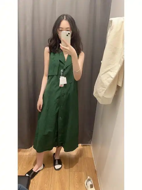 优衣库jw合作款无袖连衣裙