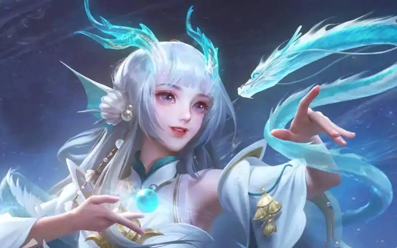 西施fmvp新皮肤【游龙清影】3d模型视角 值不值得买 先试试手游戏人物