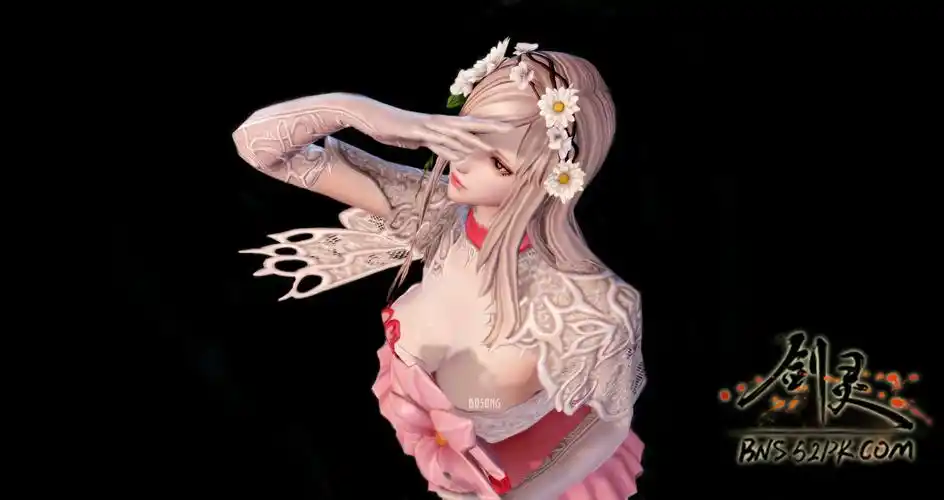 妩媚清纯让你心动 天女试穿粉色金兰香时装_52pk剑灵图片站