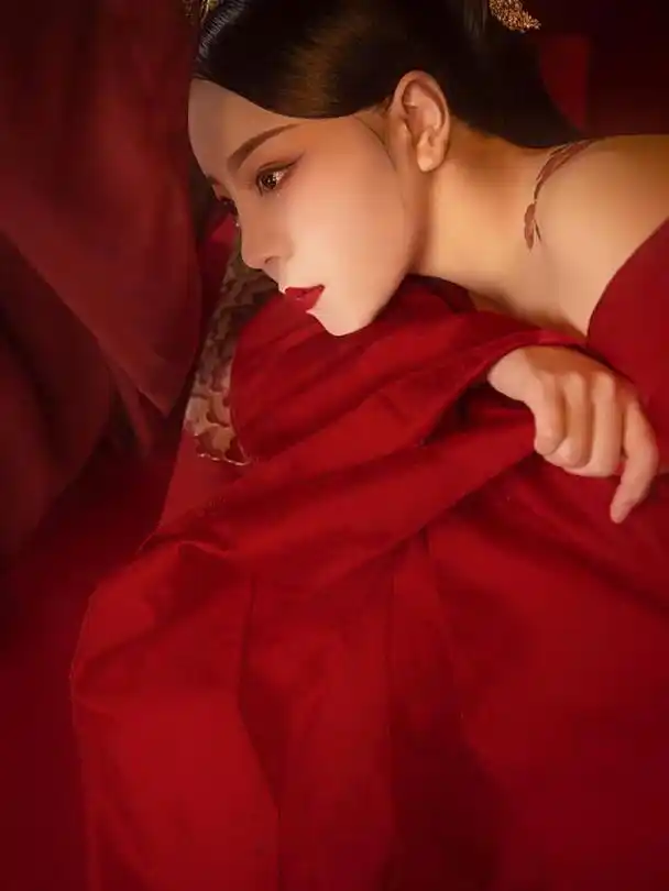 盘子女人坊古装写真摄影|红色系古风客片欣赏