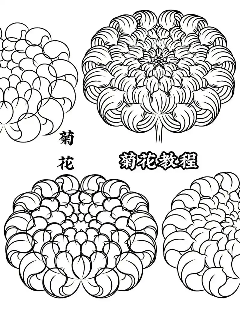 画这一朵小菊花送给你… #手绘 #画画 #一起学画画  - 抖音