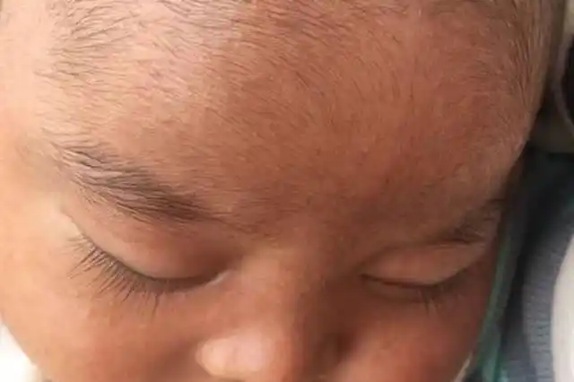 丑哭,过些日子再看娃,完全变成了"美人坯子"|胎毛|婴儿|顺产|本杰明