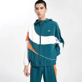 李宁外套男春季新款男士跑步连帽防风衣运动服男款风衣梭织夹克男