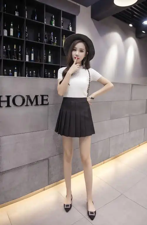 百褶裙学生春夏秋冬19新款韩版短款修身裙高腰短裙女学生半身裙女