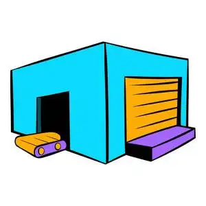 仓库卡通图片-仓库卡通素材-仓库卡通插画-摄图新视界