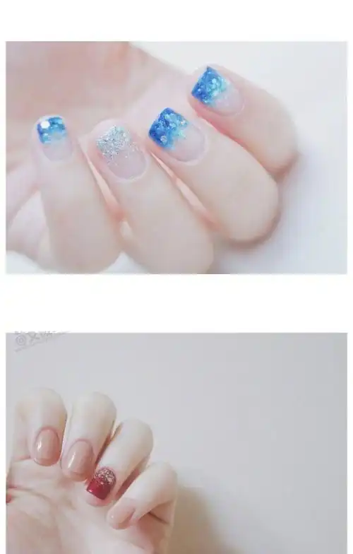 20款简约美甲图案,都是适合春夏的配色,可以自己动手试试看