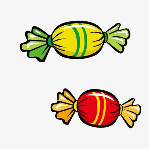 矢量彩色装饰糖果