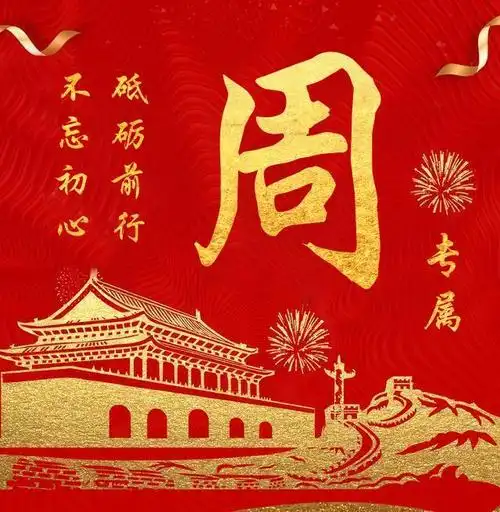 2020个性图像,百家姓定制,不忘初心 砥砺前行,属于你的专属头像