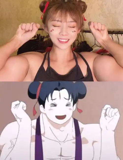 中国90后肌肉美少女抖音知名健身达人宇宙无敌小钢蛋