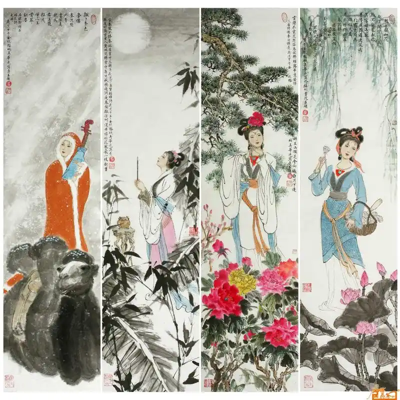 四大美女图-吴华光-淘宝-名人字画-中国书画交易中心,中国书画销售