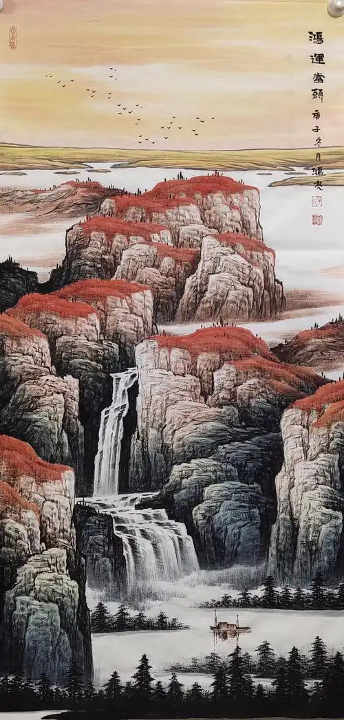 北派山水画家牛红亮_作品