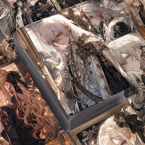 96张二次元帅气少年大贵族创意周边贴纸高颜值笔记本装饰防水贴画