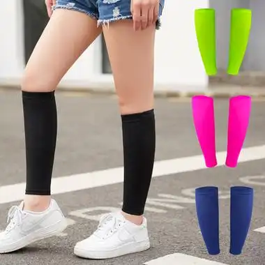 冰丝小腿运动篮球护腿马拉松跑步装备护具袜女压缩护膝袜套袖功效与