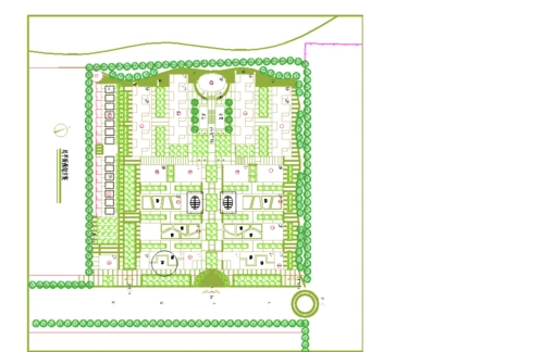 小区规划总图含商铺住宅