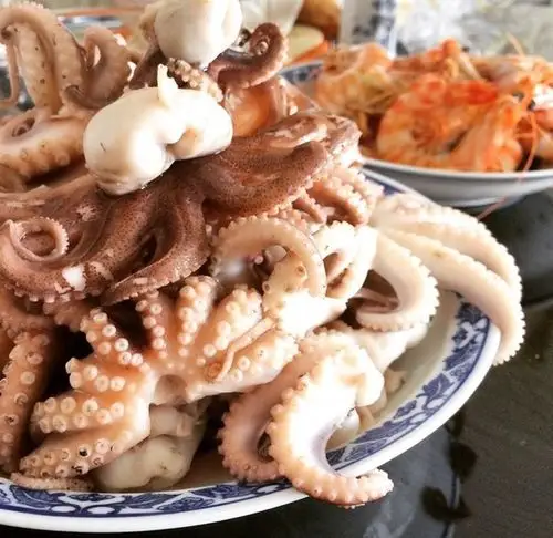 蓝滴滴做的白灼八爪鱼