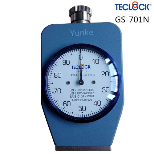 日本teclock得乐gs701n硬度计橡胶硬度计邵氏a型硬度计