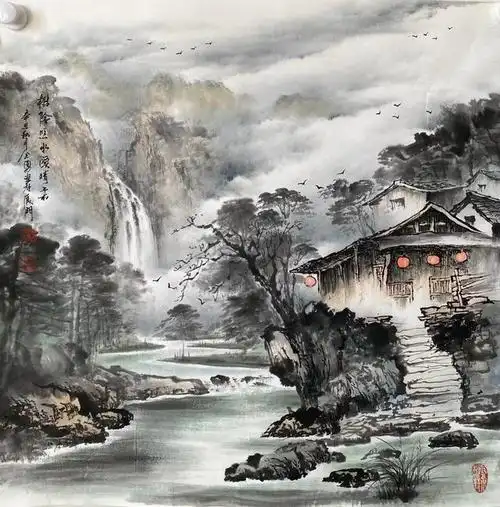 2017年正式研习国画山水. 2019年加入中国世纪大采风书画院.