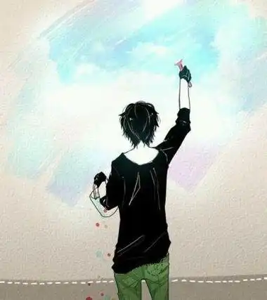 动漫男生唯美头像 背影图片