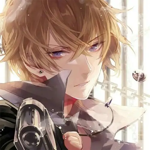 头像男半身棕发高冷