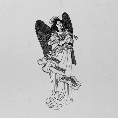 天使的简笔画图片大全(一半天使一半恶魔的手绘图)|作文_古诗文_工作