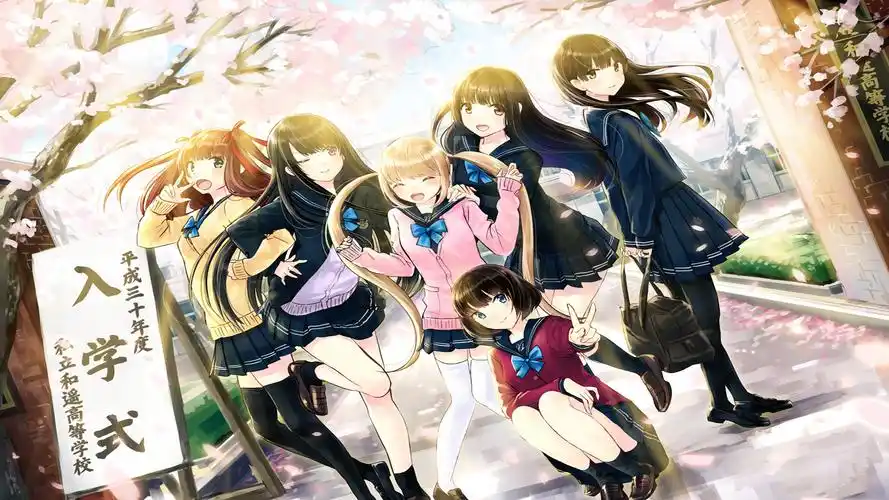 日本动漫卡通美女图片电脑桌面壁纸