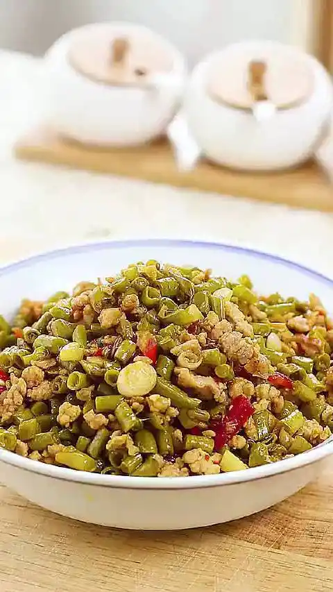 【肉末酸豆角做法】非常下饭的家常菜,很开胃哦