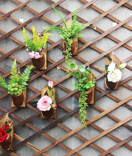 仿真花壁挂多肉墙上植物挂饰仿真组合背景装饰家居墙饰壁饰