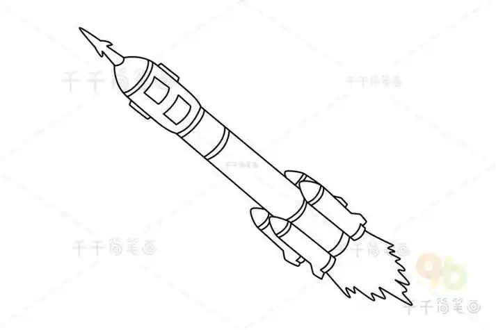 神舟五号简笔画图片