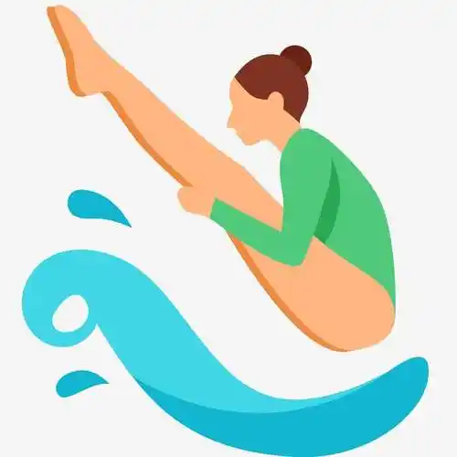 跳水简笔画图片 跳水怎么画简单