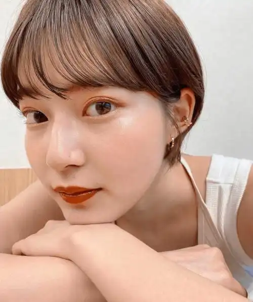 日系少女感短发.